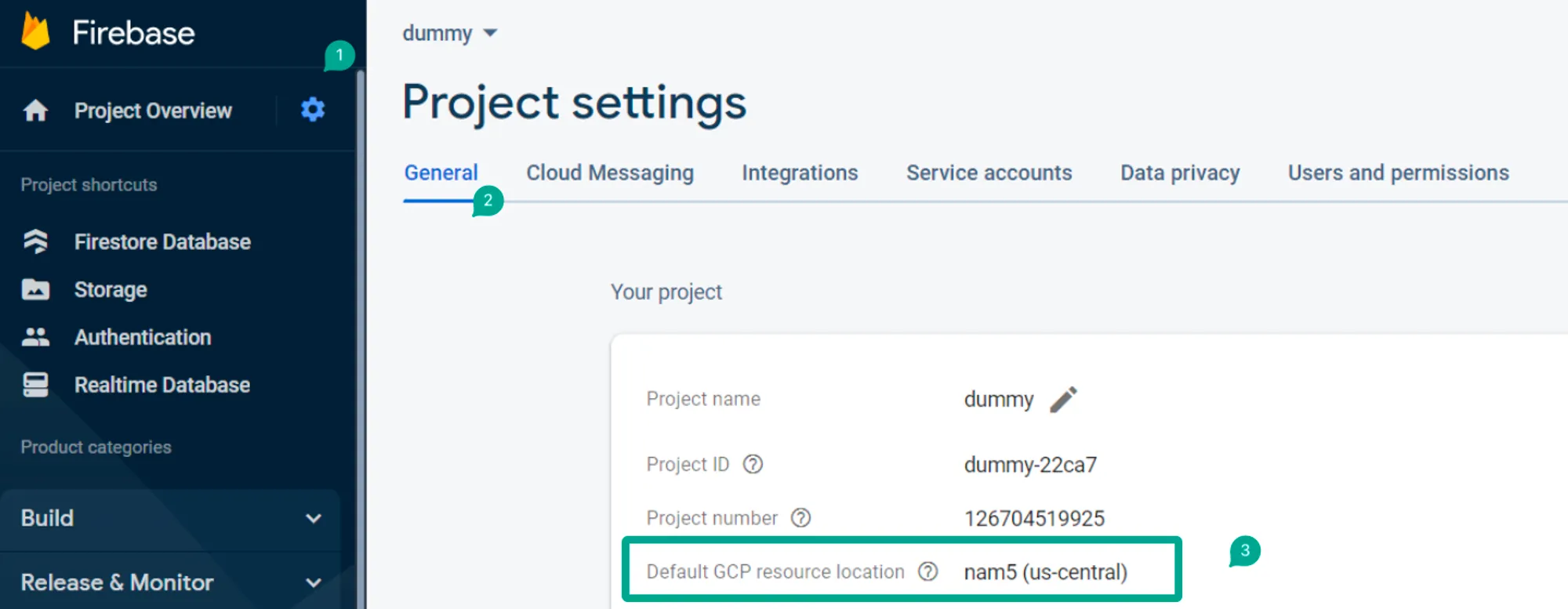 Настройка расположения ресурсов GCP
