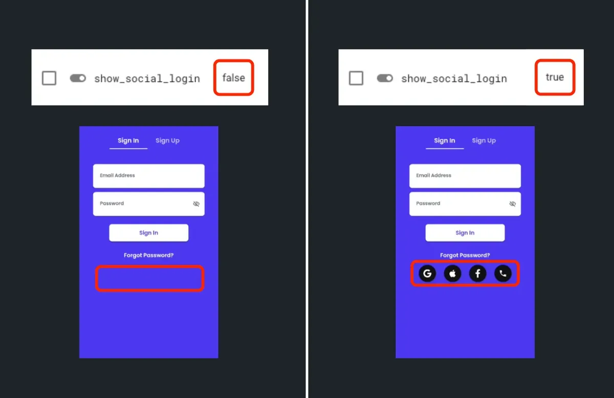 Показ и скрытие функции через Remote Config